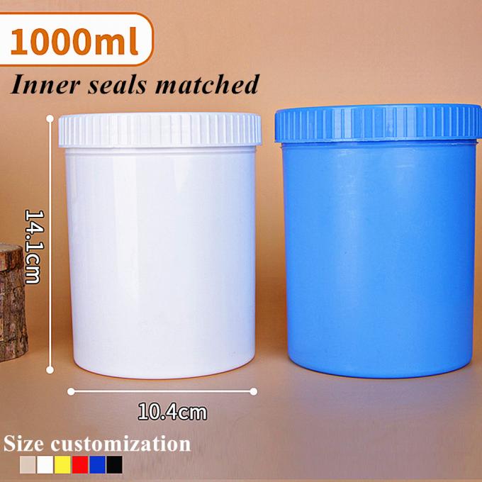 Luxury 150g 250g 500g 1000g Empty White Black Blue Translucent Cosmetic Face Body Lotion Double Wall PP Plastic Cream Jar