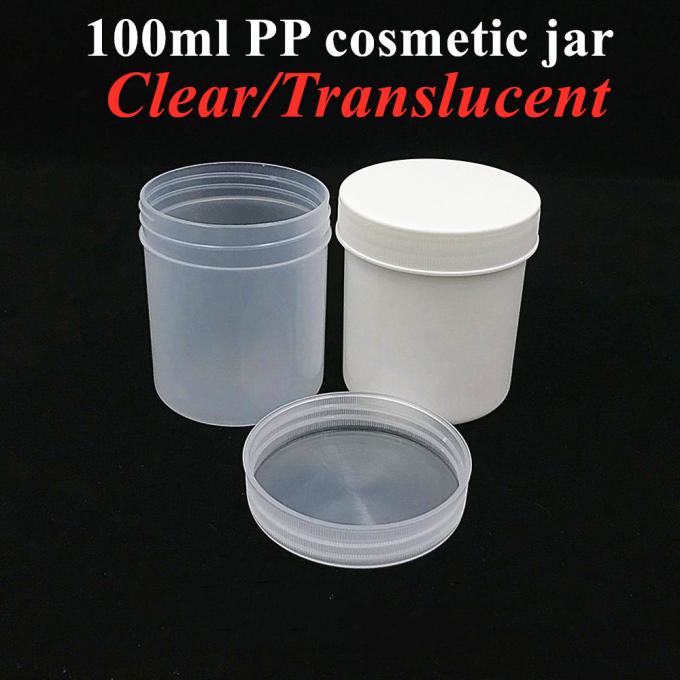 OEM 150g 250g 500g Facial Cream Plastic Jar Black Blue Pink White Scrub Container Body Face Lip Scrub Containers with PP Screw Cap