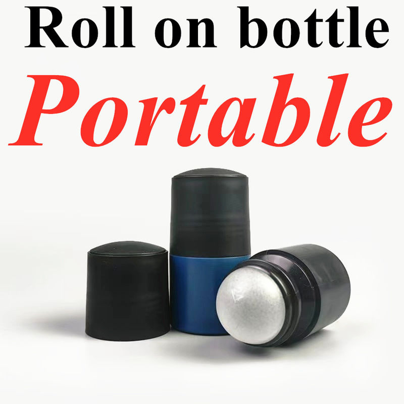 50ml 블랙 빈 HDPE 플라스틱 롤러 볼 데오도рант에 플라스틱 롤 검정 뚜?? 과 반투명 병