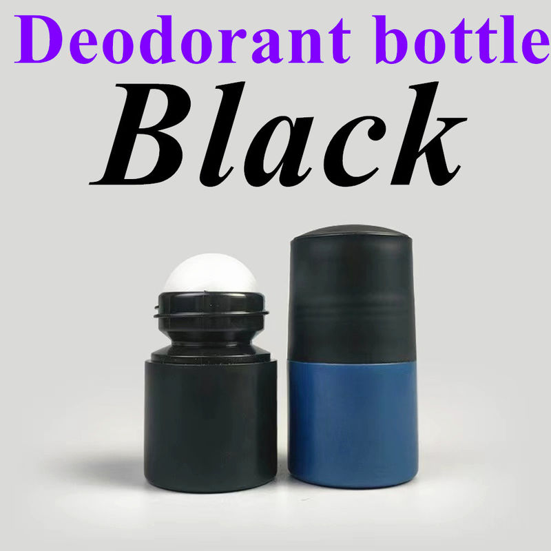50ml 블랙 빈 HDPE 플라스틱 롤러 볼 데오도рант에 플라스틱 롤 검정 뚜?? 과 반투명 병