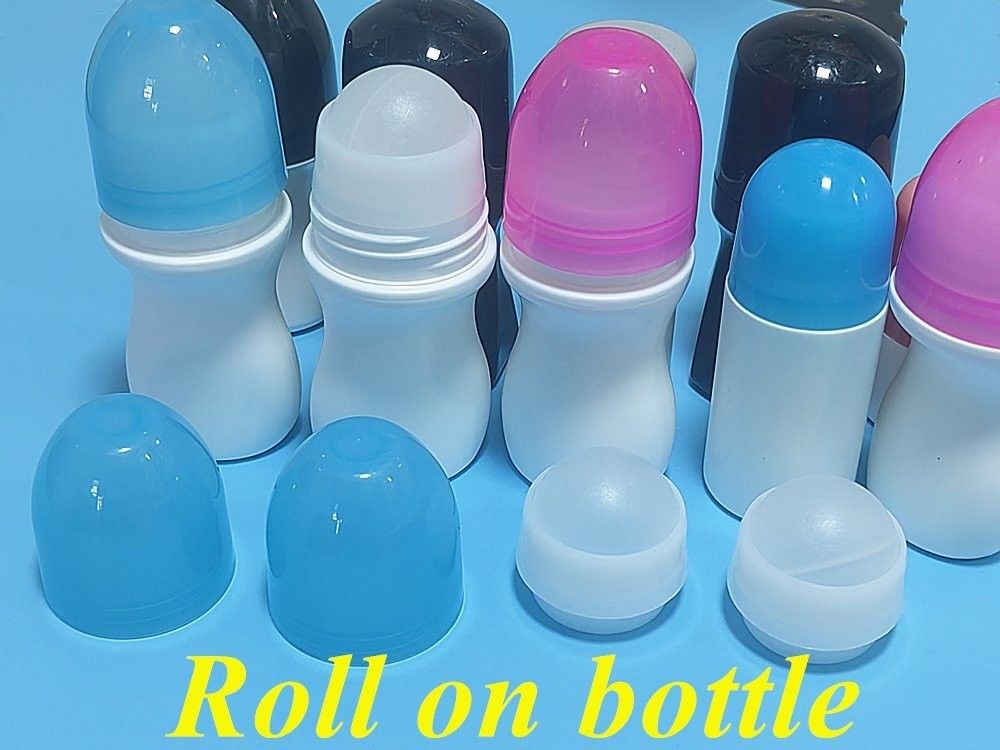 50ml HDPE 빈 둥글 플라스틱 롤 디오더런트 병 롤 향기 몸 병 반투명 병 플라스틱 롤