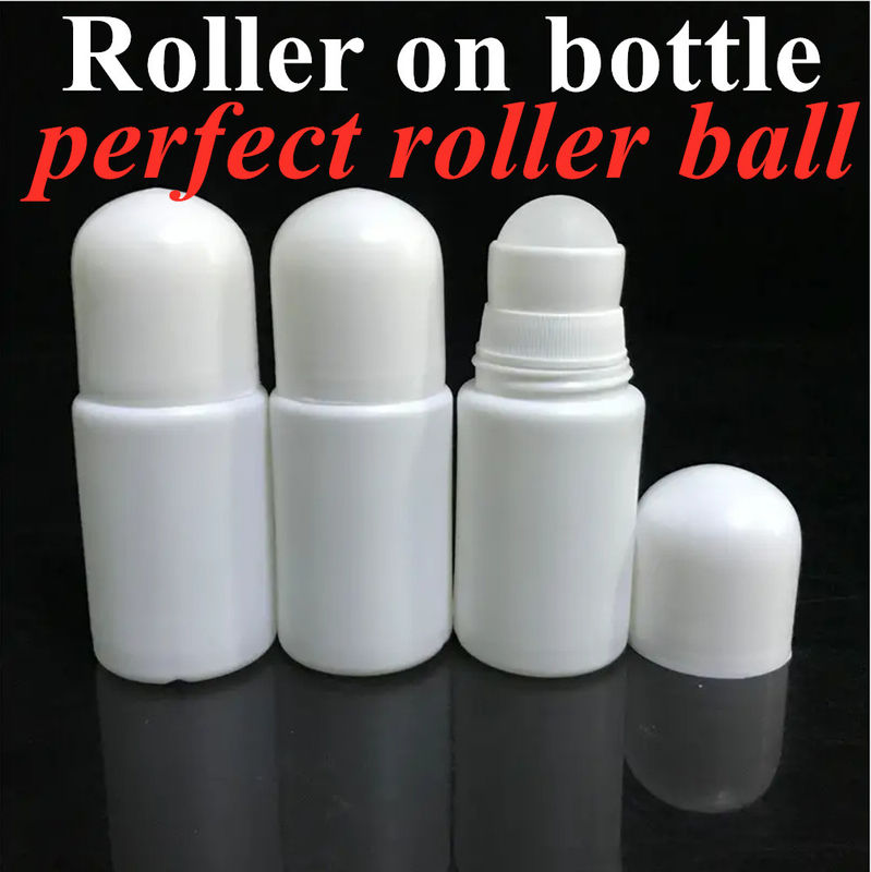 50ml HDPE 빈 둥글 플라스틱 롤 디오더런트 병 롤 향기 몸 병 반투명 병 플라스틱 롤