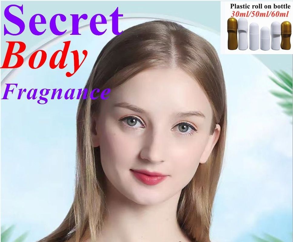 30ml 50ml 60ml 흰색 PE 플라스틱 디오더런트 병 텅 비고 다시 채워질 수 있는 롤로 향수 병에 땀 롤러 병에