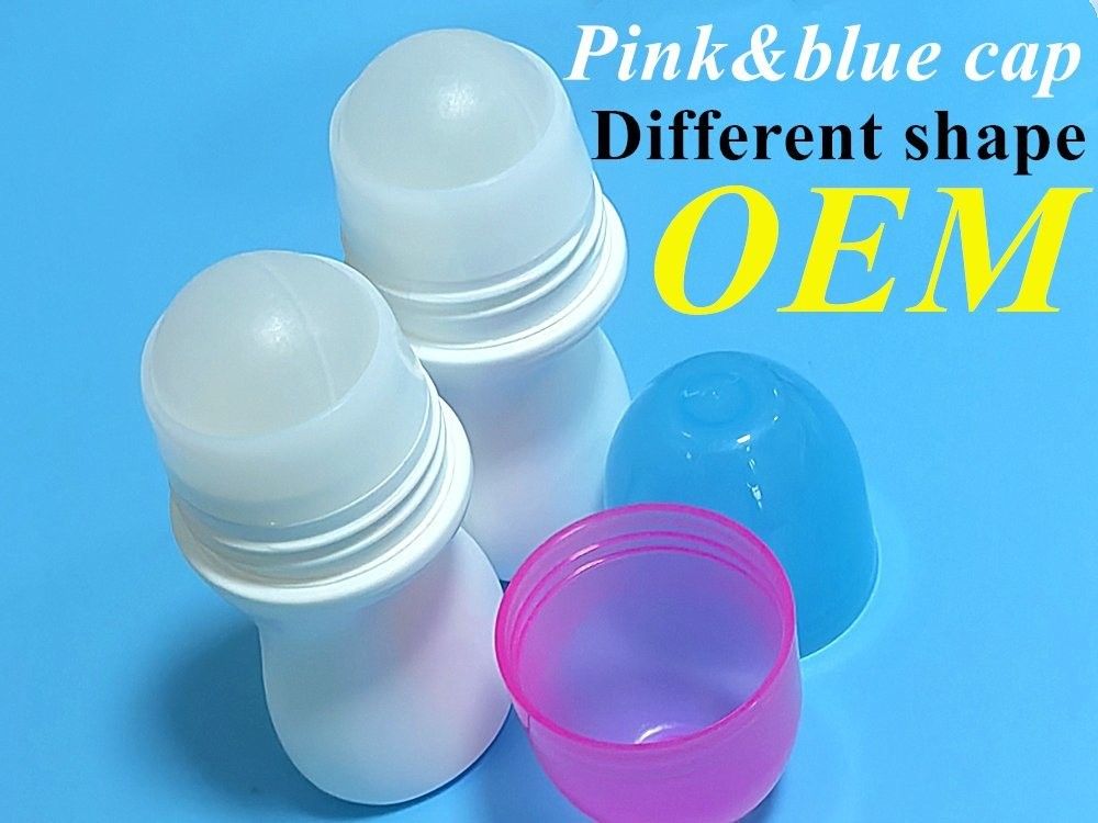 여름 맞춤 최신 디자인 30ml 50ml 60ml 다시 채워질 수 있는 흰색 HDPE 비취제 플라스틱 롤