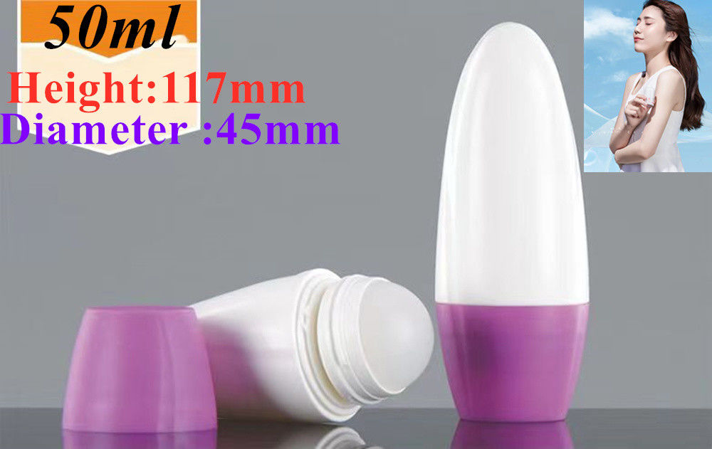 HDPE 30ml 50ml 60ml 원형 롤러 병에 플라스틱 롤러 병