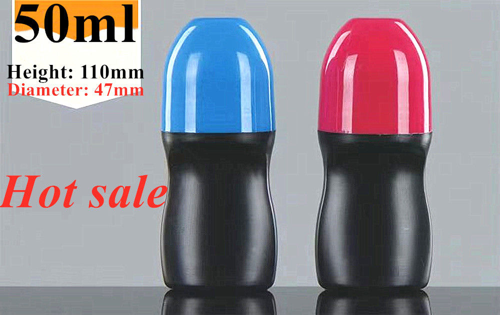 HDPE 30ml 50ml 60ml 원형 롤러 병에 플라스틱 롤러 병
