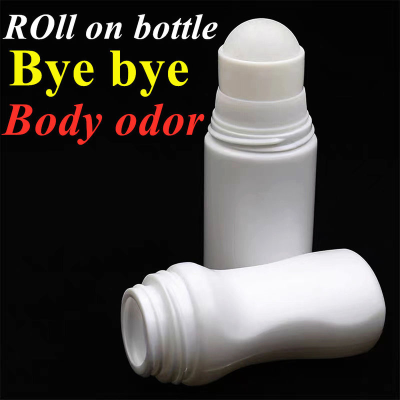 30ml 50ml 60ml HDPE 플라스틱 흰색 플라스틱 디오도란트 에센셜 오일 롤 롤러 볼과 함께 병에