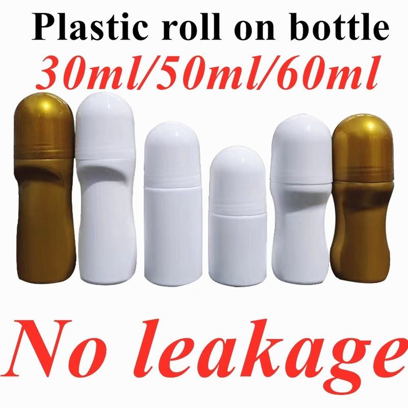 30ml 50ml 60ml 다시 채워질 수 있는 빈 에센셜 오일 향수 병에 있는 플라스틱 롤러