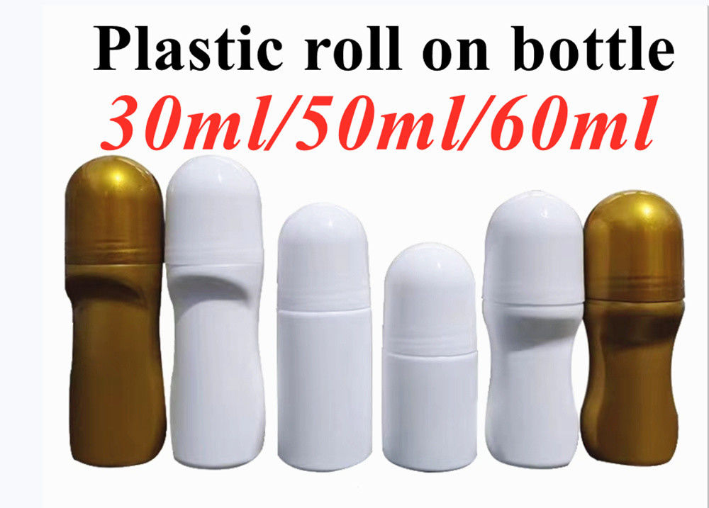 30ml 50ml 60ml 다시 채워질 수 있는 빈 에센셜 오일 향수 병에 있는 플라스틱 롤러