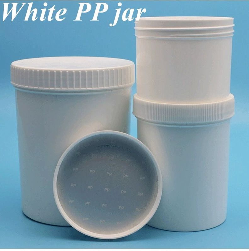 화장품 컨테이너 150g 250g 500g 흰색 검은색 PP 플라스틱 눈 얼굴 몸 크림 바구니와 스크루 캡 메이크업 하위 패키지 바구니