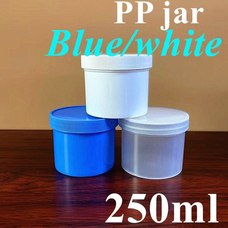12oz 16oz 6oz 8oz 150ml 250g 500g 흰색 맑은 검은 빨간 파란색 둥근 넓은 입 PP 플라스틱 화장품 연약 병