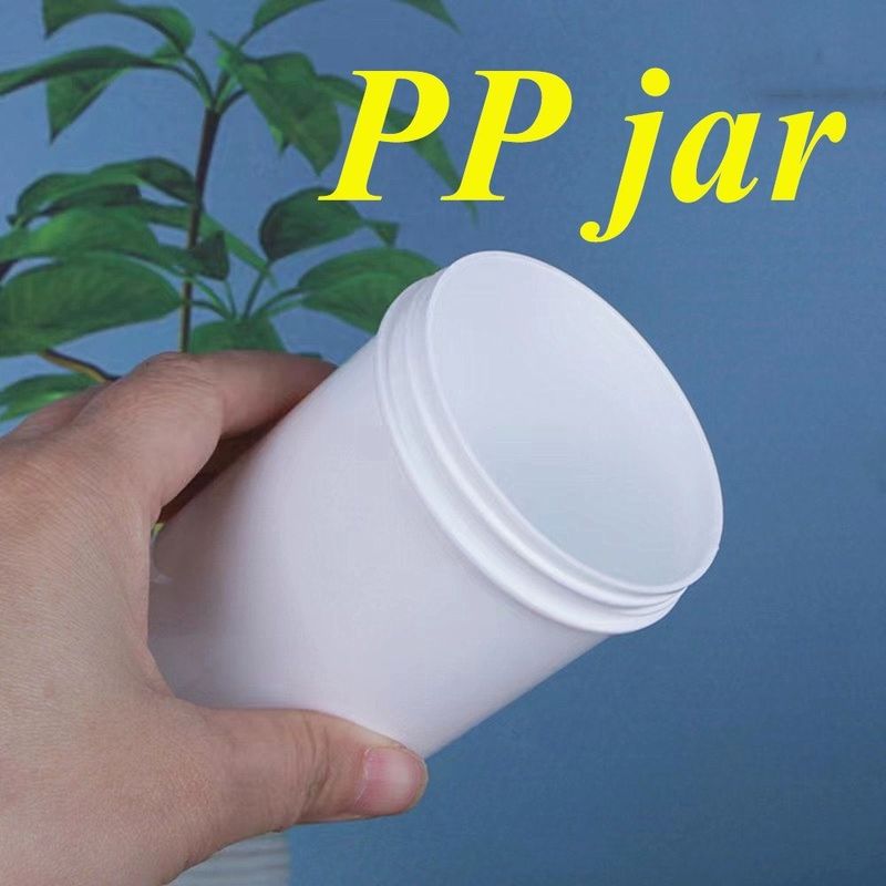 150ml 250ml 500ml 1000ml 넓은 입 몸 얼굴 크림 용기 흰색 PP 연약 용기 넓은 입 화장품 플라스틱 용기