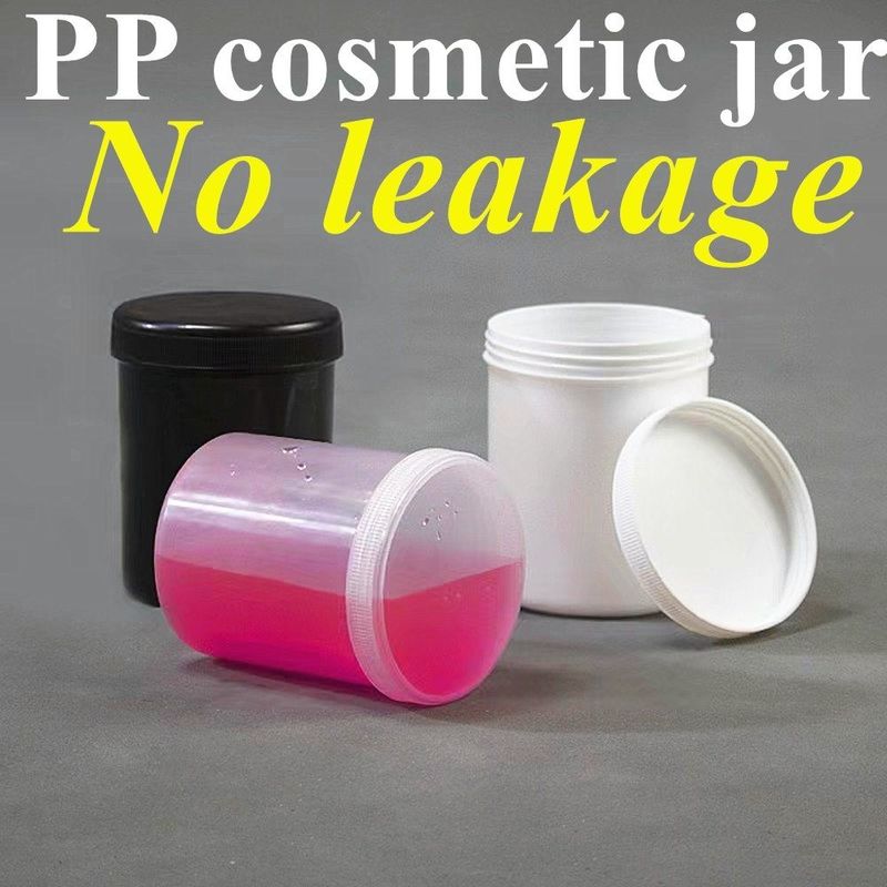 150ml 250ml 500ml 1000ml PP 플라스틱 흰색 빈 고급형 둥글 크림 연약 PP 병 화장품 병 덮개로 포장