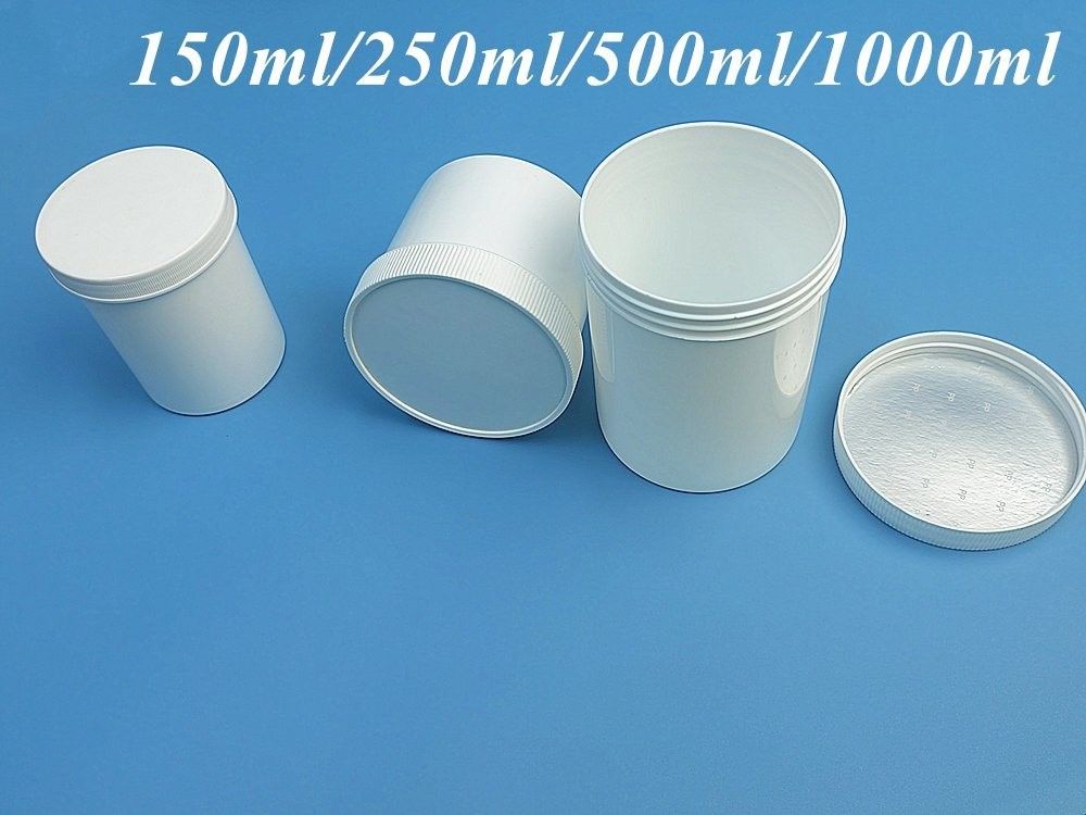 150ml 250ml 500ml 1000ml PP 플라스틱 흰색 빈 고급형 둥글 크림 연약 PP 병 화장품 병 덮개로 포장