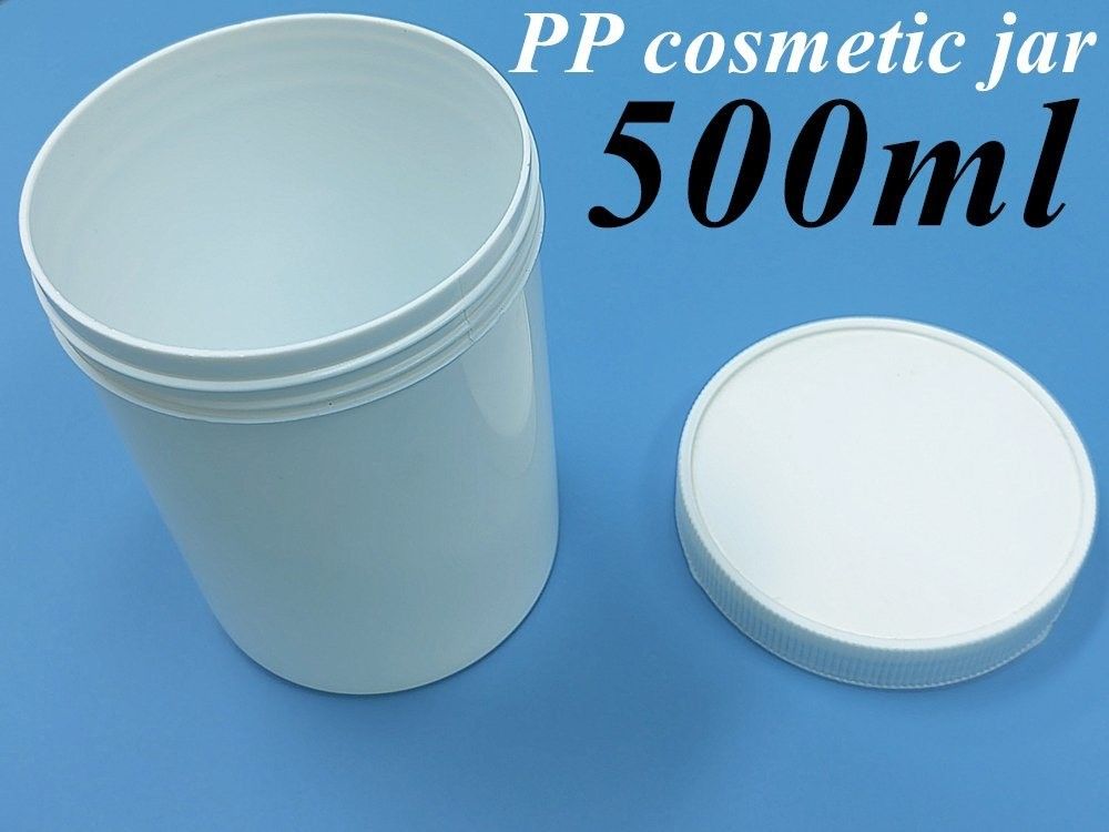 250g 500g 빈 흰색 플라스틱 크림 병 화장품 포장용 둥근 크림 병 PP 연약 플라스틱 병