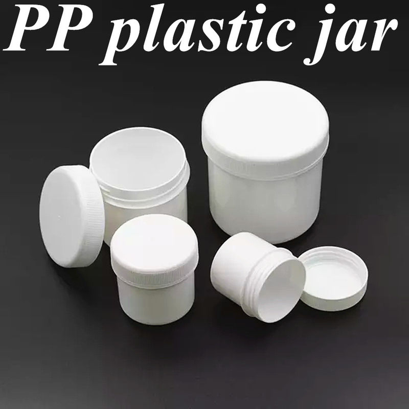 250ml 8oz 500ml 950ml 1000ml PP 플라스틱 화장품 맑은 투명 하얀 냄비 플라스틱 연약 스크루 캡과 크림 병