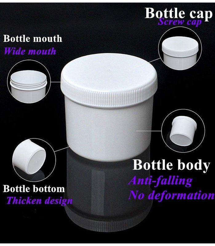 선명 투명 넓은 입 250ml 500ml PP 플라스틱 화장품 병 화장품 포장 머리 수액 몸 스크럽 화장품 병