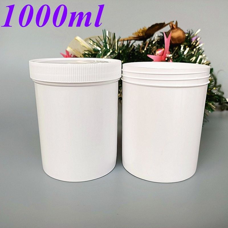 넓은 입 150ml 250ml 500ml 1000ml PP 플라스틱 항아리 화장품 포장 머리 수액 몸 화장품 항아리 스크럽 항아리 컨테이너