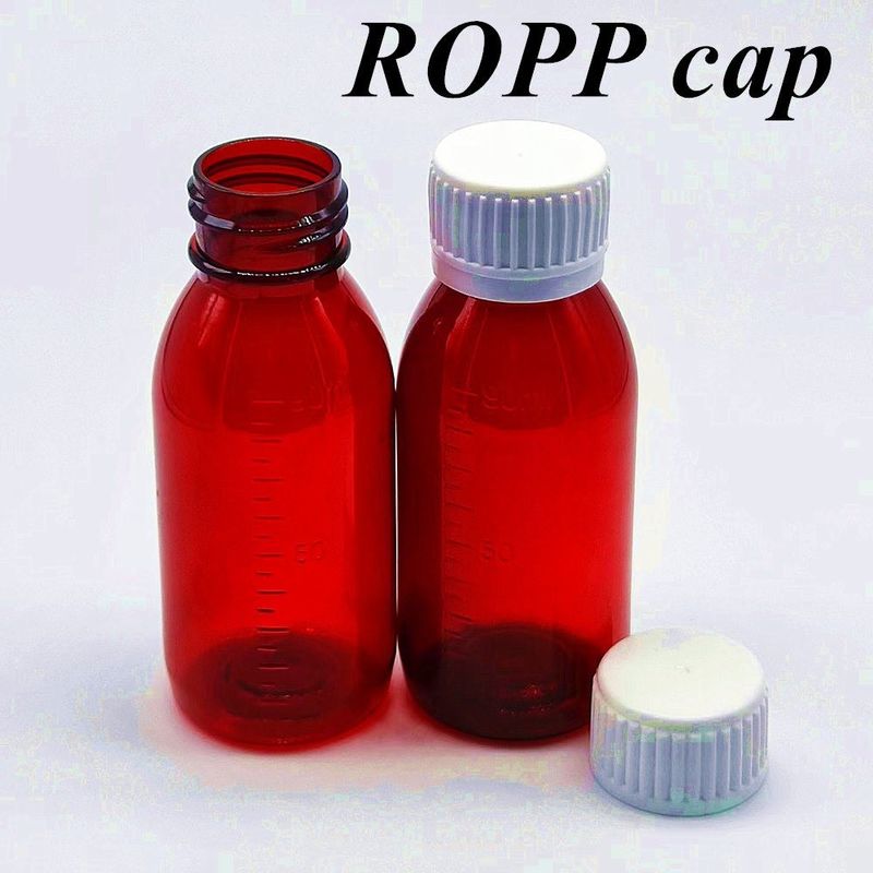 3oz 4oz 5oz 반려동물 의약품 반려동물 앰버 플라스틱 용기 기침 시럽 병 약물 구강 액체 병