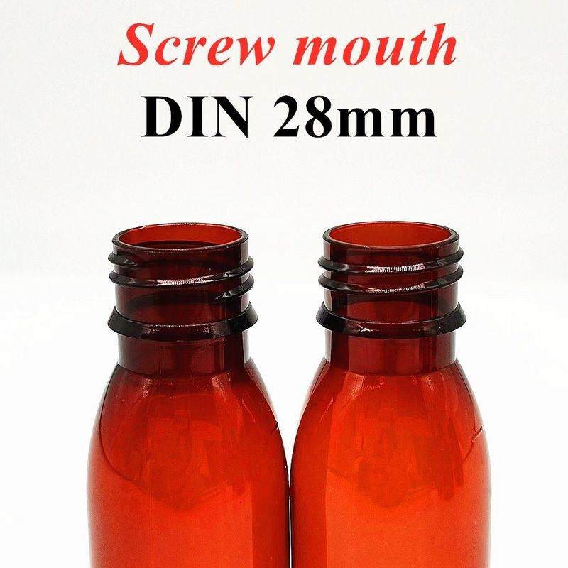 100ml 120ml 150ml 브라운 플라스틱 약병 병 반려동물 빈 둥글 구강 액체 반려동물 플라스틱 기침 시럽 병