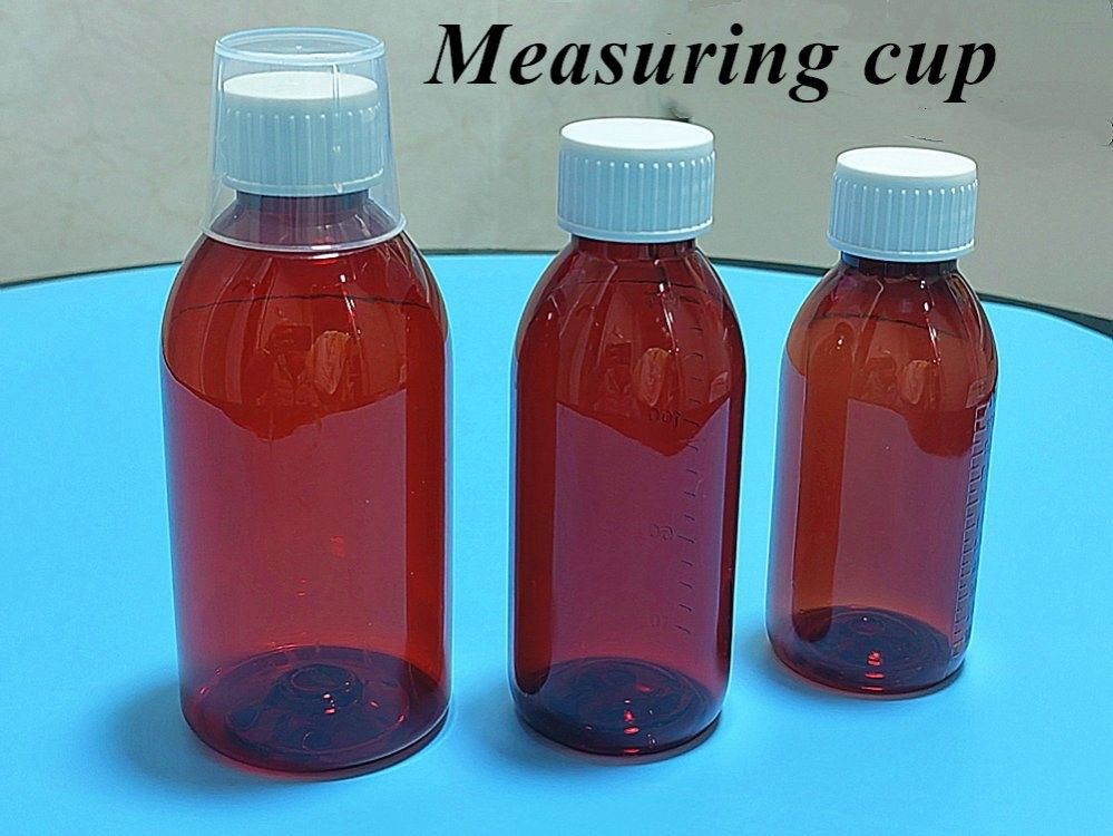 3oz 4oz 5oz 반려동물 의약품 용기 암버 둥글 의약품 의약품 구강 액체 시럽 병
