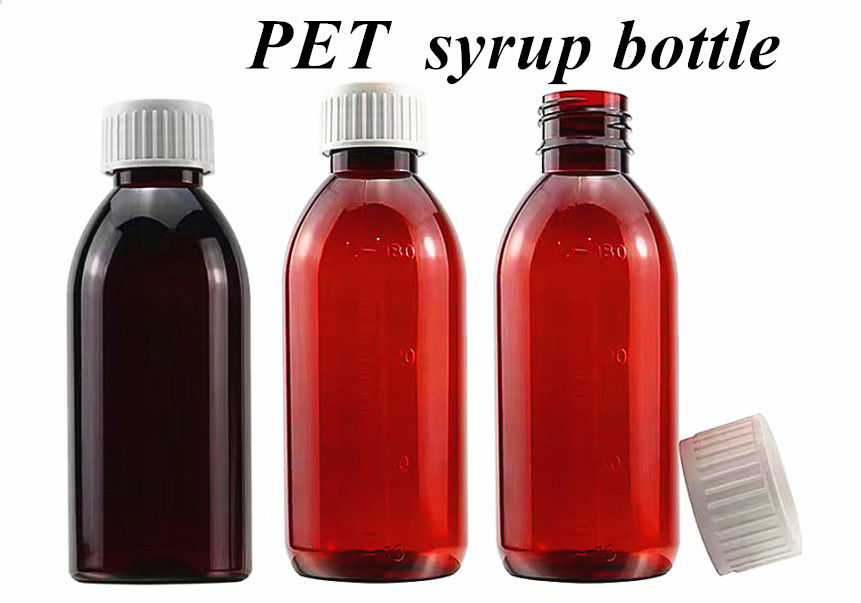 100ml 120ml 150ml 브라운 구강 액체 병 시럽 약병 병 애완 동물 플라스틱 기침 시럽 병
