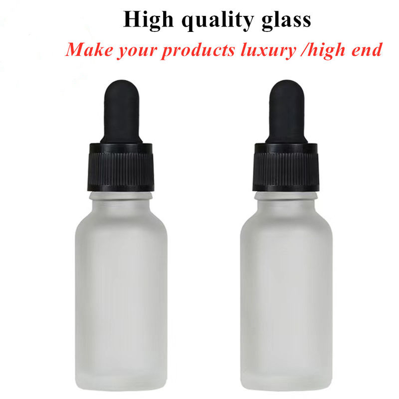 20ml 30ml50ml 2oz 화장품 개인 관리 눈 에센셜 오일 유리 흰색 얼음 뚜?? 이 있는 방울병