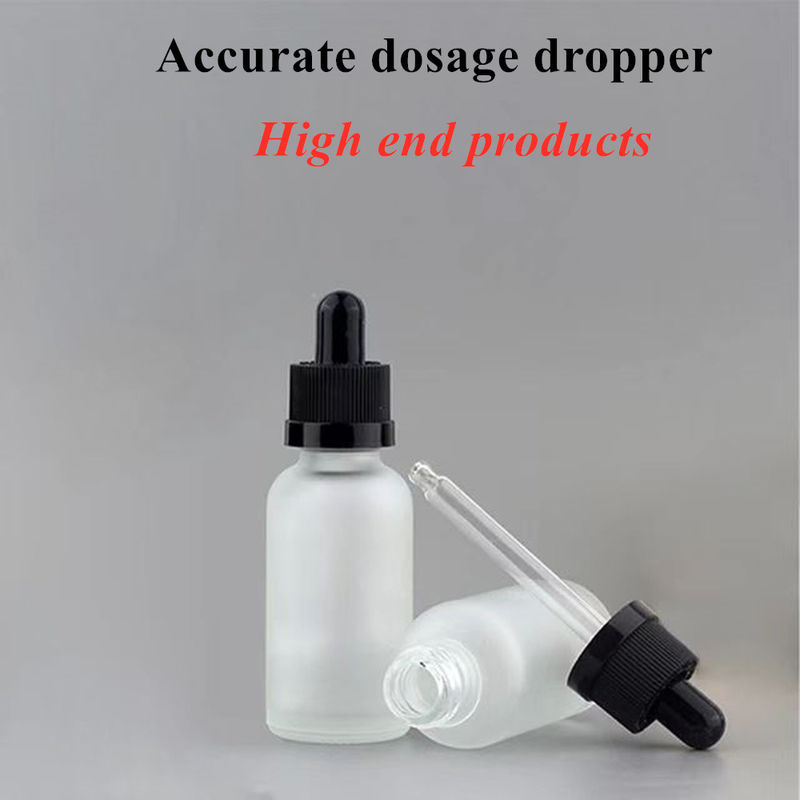 20ml 30ml50ml 2oz 화장품 개인 관리 눈 에센셜 오일 유리 흰색 얼음 뚜?? 이 있는 방울병