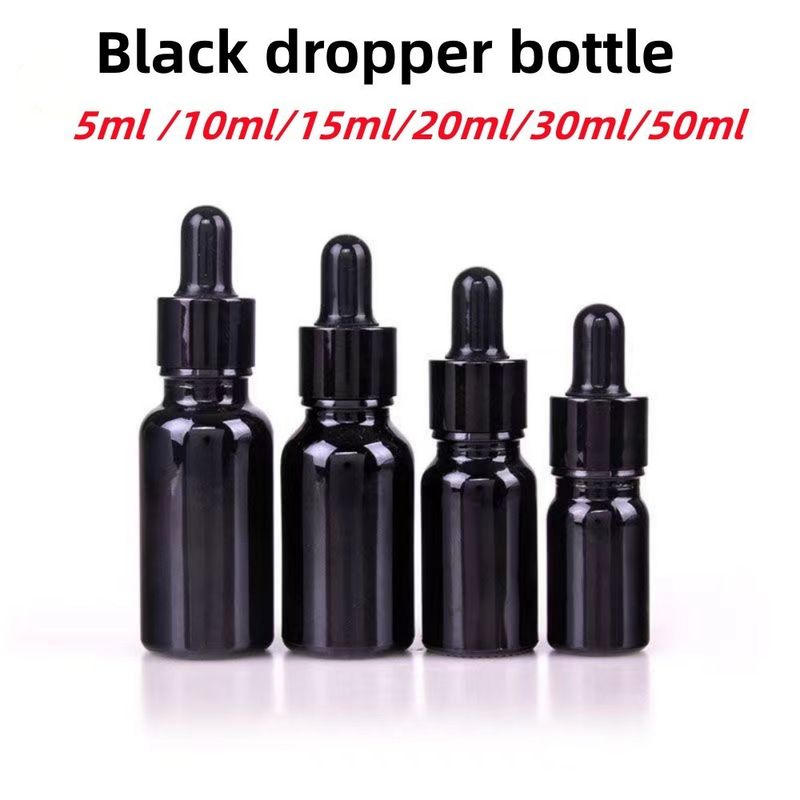 도매 저렴 5ml 10ml 15ml 20ml 30ml 50ml 빈 검은색 유리 에센셜 오일 병