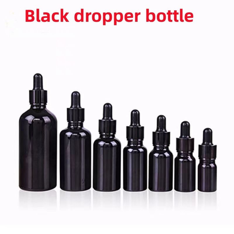 도매 저렴 5ml 10ml 15ml 20ml 30ml 50ml 빈 검은색 유리 에센셜 오일 병