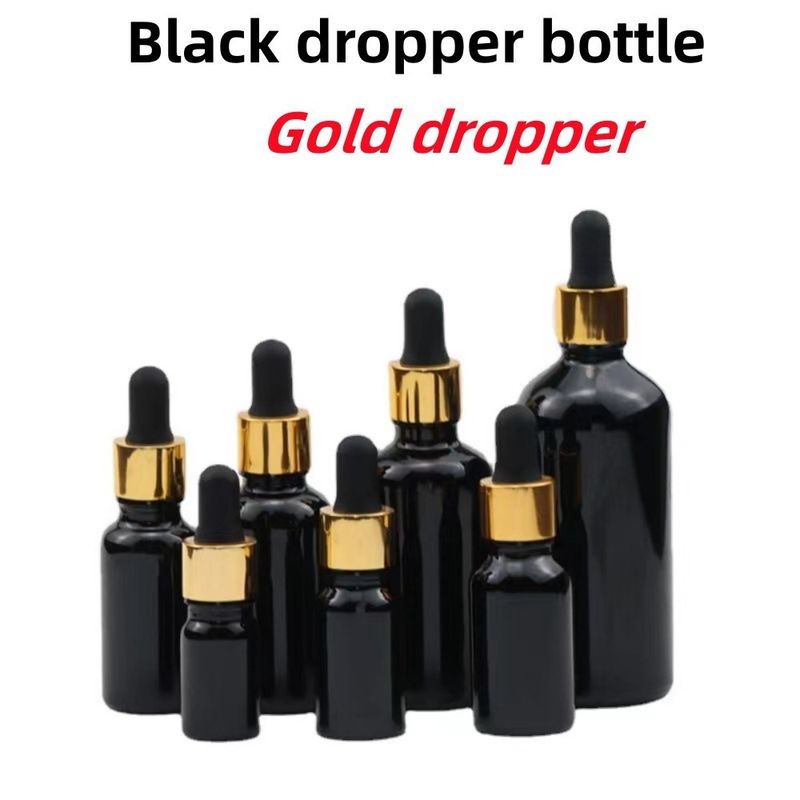 도매 저렴 5ml 10ml 15ml 20ml 30ml 50ml 빈 검은색 유리 에센셜 오일 병