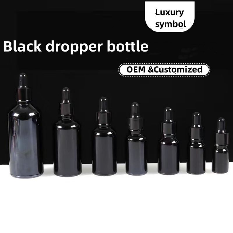 5ml 10ml 15ml 20ml 30ml 50ml 100ml 검은색 에센셜 오일 병
