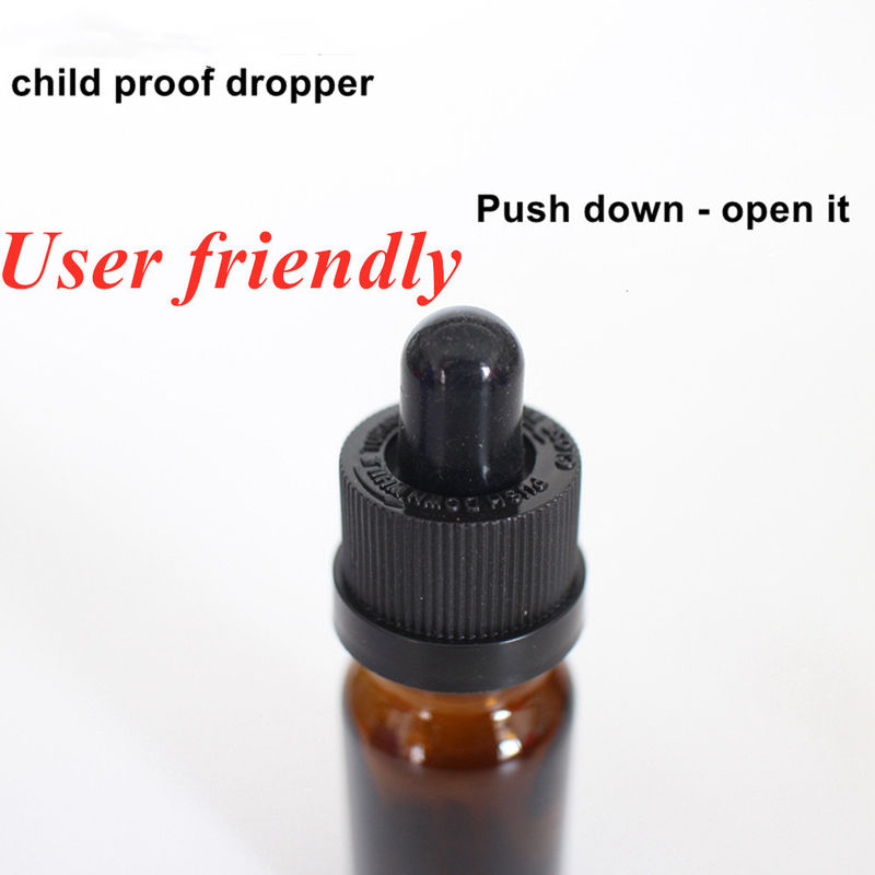 5ml 15ml 20ml 30ml 50ml 화장품 포장 둥근 플라스틱 목걸이 얼굴 에센셜 오일 앰버 에센셜 오일 방울 병