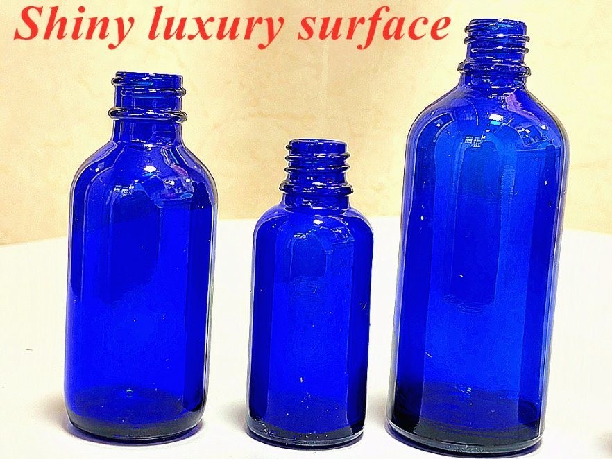 20ml 30ml 에센셜 오일 세럼 피부 관리 화장품 패키지 병 코발 블루 글래스 방울 병