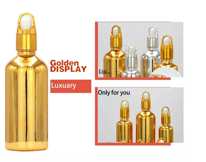 고품질 럭셔리 화장품 패키지 10ml 20ml 30ml 50ml 전자기 금 에센셜 오일 세움 유리 방울병