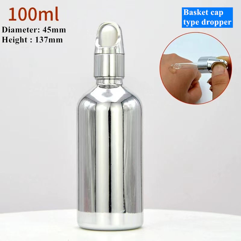 10ml 20ml 30ml 50ml 전자기 금색 고급 화장품 포장 유리 방울병