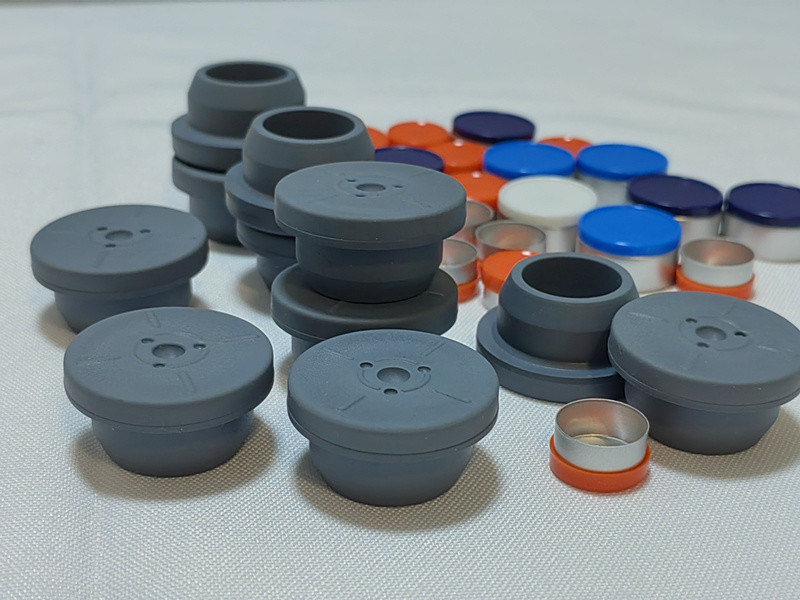 13mm, 20mm, 28mm 회색 유리 주사 용 용 용 용 용 용 용 용 용 용 용 용 용 약품 부틸 고무 막대