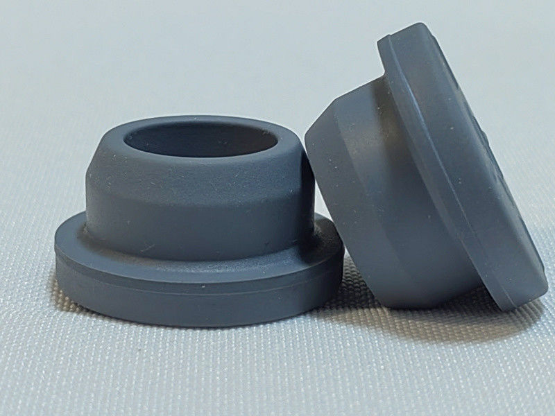 13mm, 20mm, 32mm 의료 회색 냉소화 Butyl Gum Stopper for glass 주사 용액 병 인fuzion 병