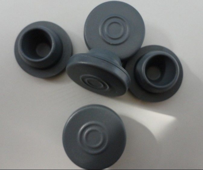 13mm, 20mm, 32mm 의료 회색 냉소화 Butyl Gum Stopper for glass 주사 용액 병 인fuzion 병