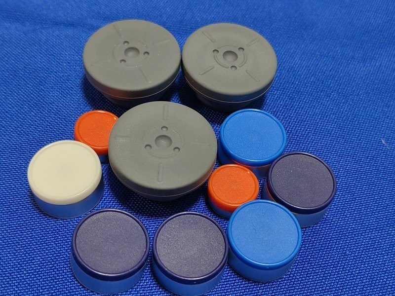 13mm 20mm 28mm 32mm 회색 의약품 클로로 부틸 부틸 고무 점프 유리 주사 병 백신 병
