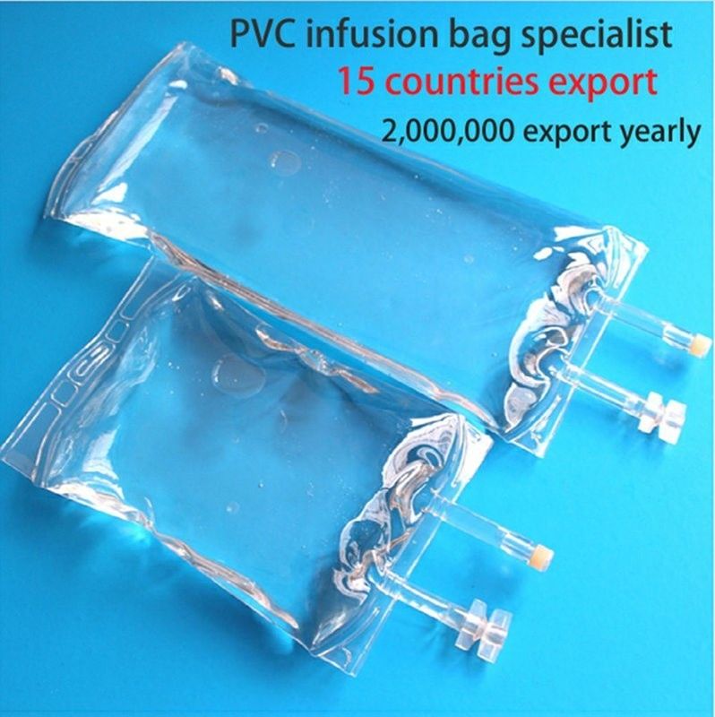 대형 용량 2000ml 3000ml 5000ml 7mm 수의용 일회용 PVC 투여 IV 봉지