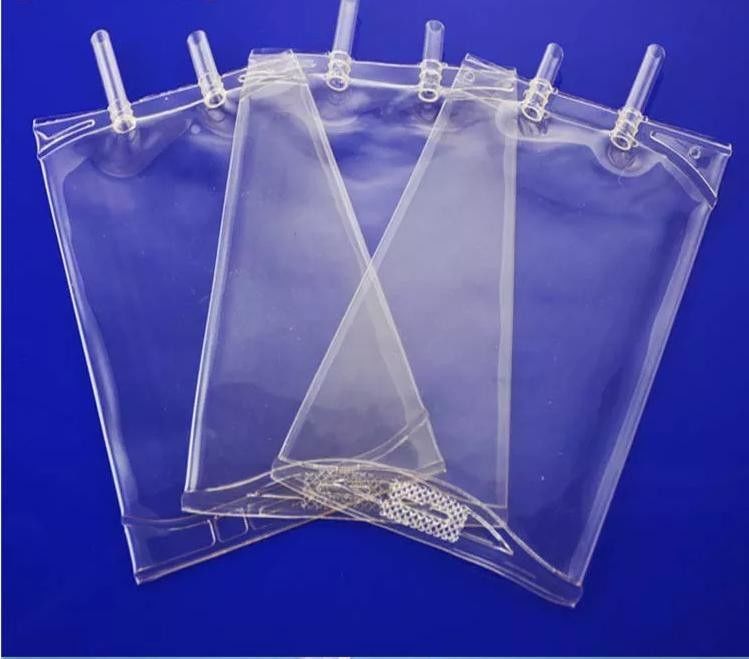 250ml 500ml 1000ml 일회용 투여 봉지 의료용 PVC 비생성 염분 IV 액체 용액 PVC 투여 봉지