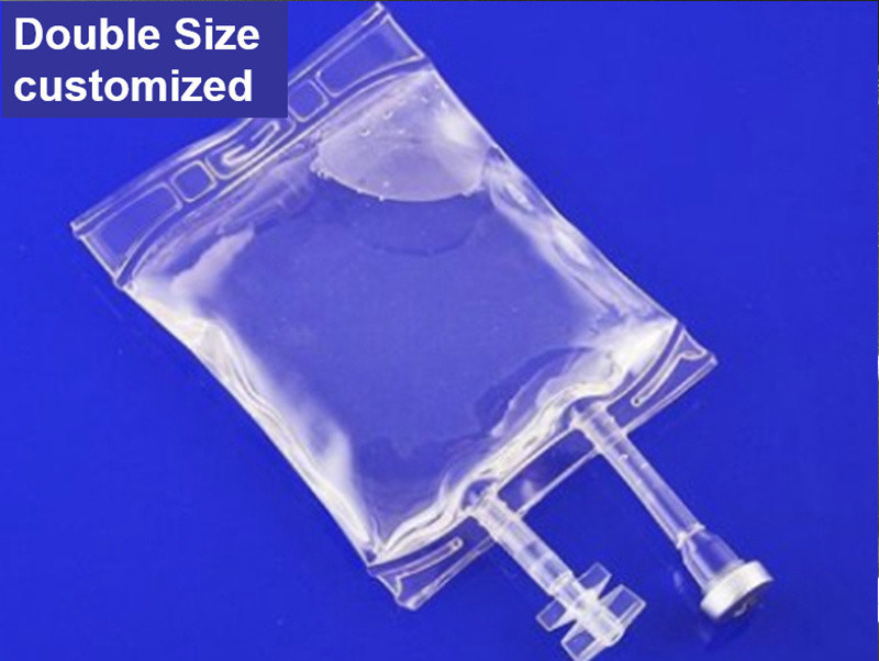 플라스틱 의료 비생성 투여 봉지 100ml 250ml 500ml PVC 나트륨 클로라이드 용액 IV 투여 액체 봉지