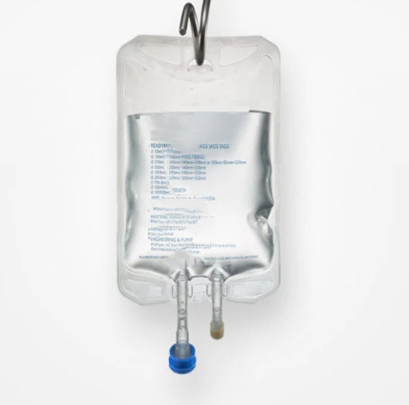 100ml 250ml 500ml 싱글 포트 듀얼 포트 의료 PVC 빈 IV 투여 봉지