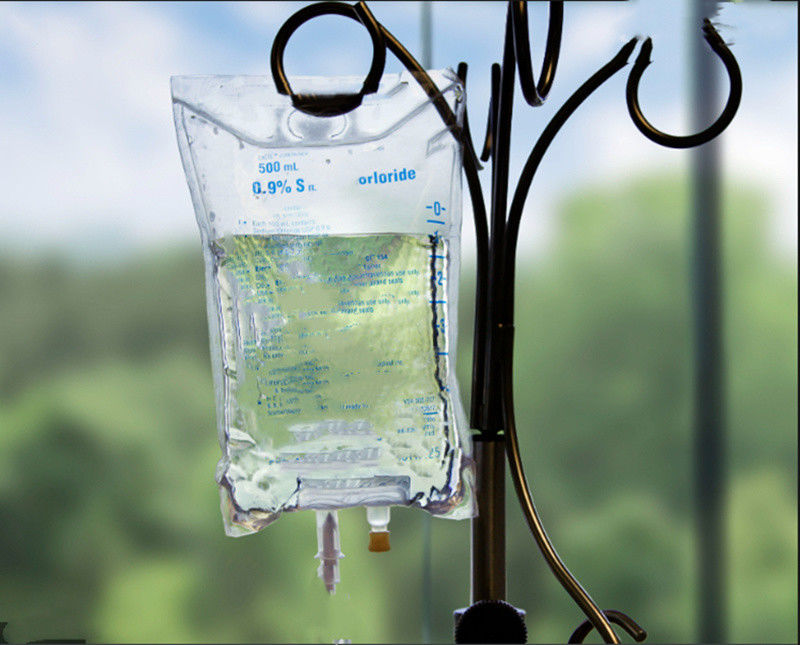 의학적 투여 봉지 일회용 PVC 100ml 250ml 1000ml 2000ml Dehp 무료 IV 봉지 IV 액체 용액 봉지