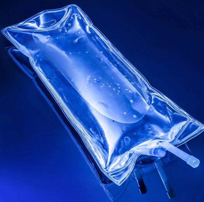 의학적 투여 봉지 일회용 PVC 100ml 250ml 1000ml 2000ml Dehp 무료 IV 봉지 IV 액체 용액 봉지
