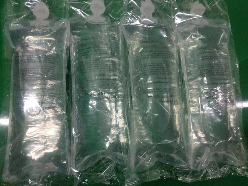 500ml 1000ml 나트륨 클로라이드 정상 소금액 투여 봉지 주선 내 단일 포트 비 PVC IV 유체 봉지 유로 캡