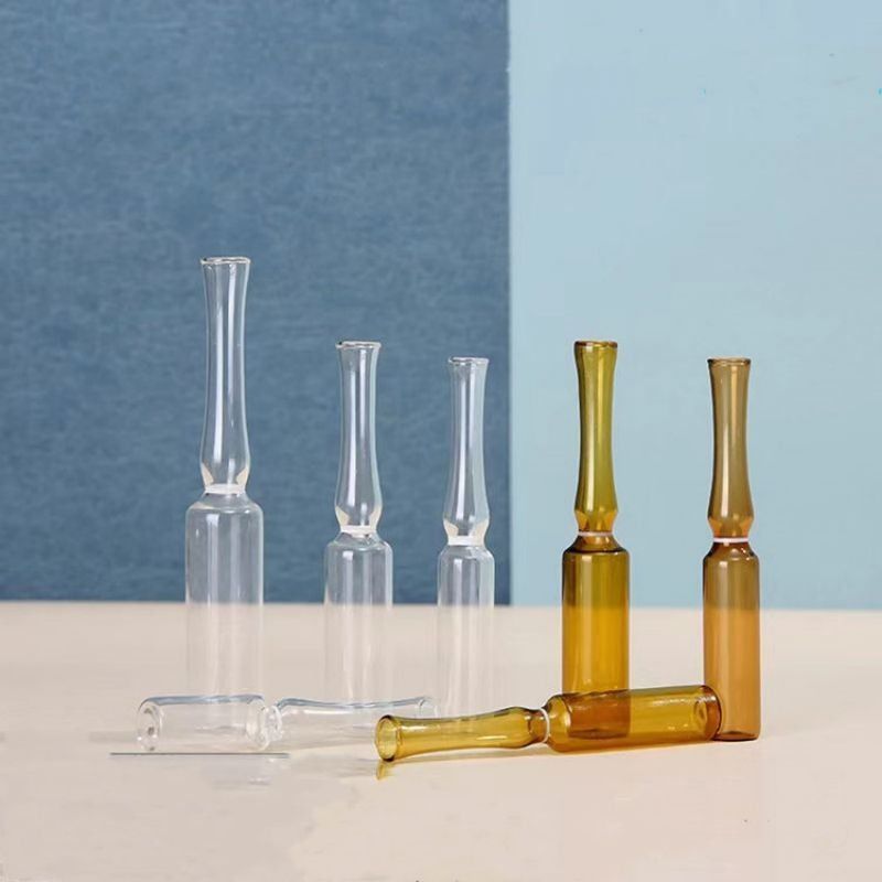 1ml 2ml 5ml ISO 표준 중국 표준 앰버 투명 USP 제1형 유리 방울 약품 주입용