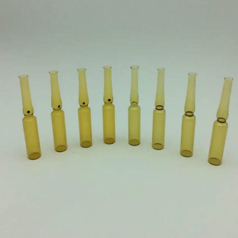 5ml 10ml 20ml 투명 앰버 튜블 유리 앰풀, 컬러 링 브레이크 의료 중립 보로실리케이트 유리 앰풀