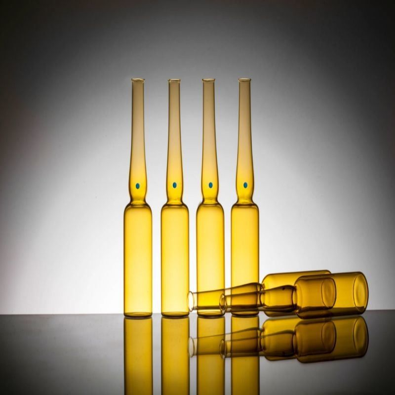 1ml 2ml 5ml 10ml ISO 표준 Ybb 표준 USP 유형 1 USP 유형 2 유리 앰풀 OPC 중립 보로실리케이트 유리 앰풀